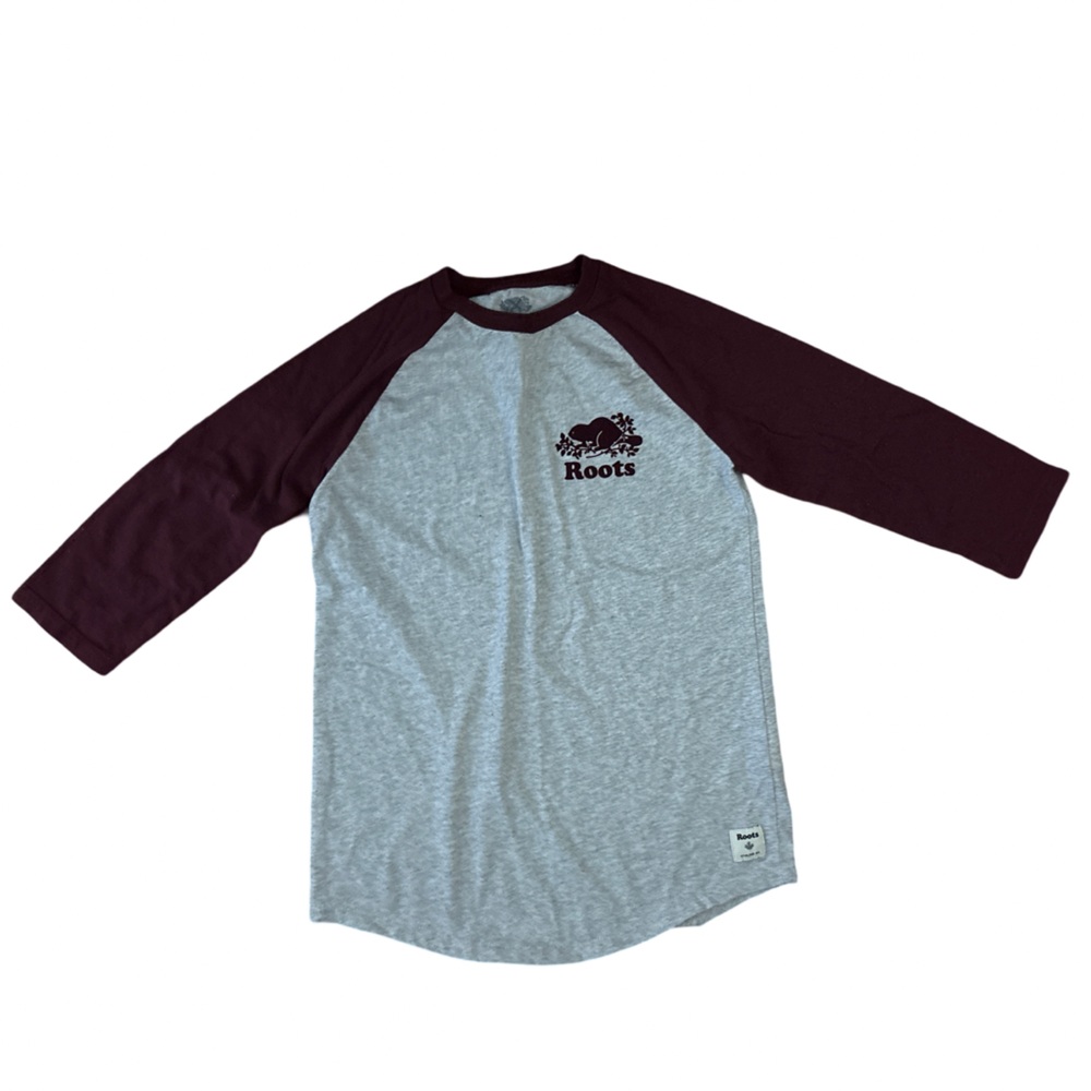 Roots 3/4 sleeve tshirt - size XS